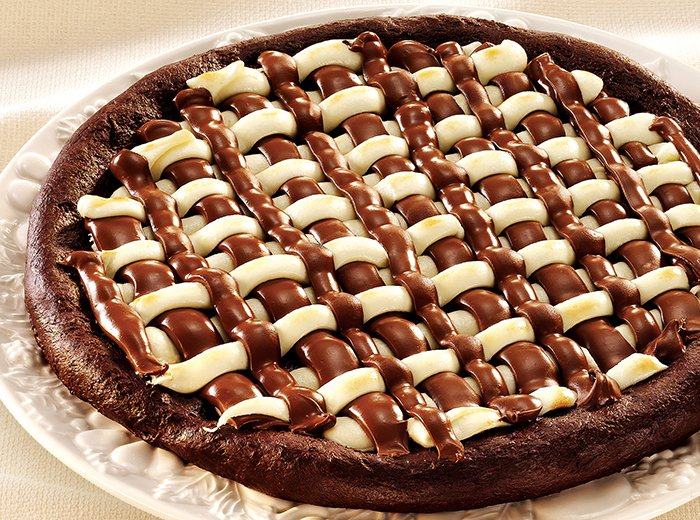 pizza e chocolate