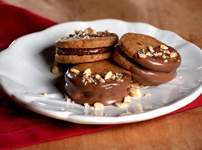 Sablé de Avelã com Chocolate Zero