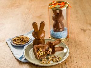 Coelhinho Recheado com Nuts Caramelizadas