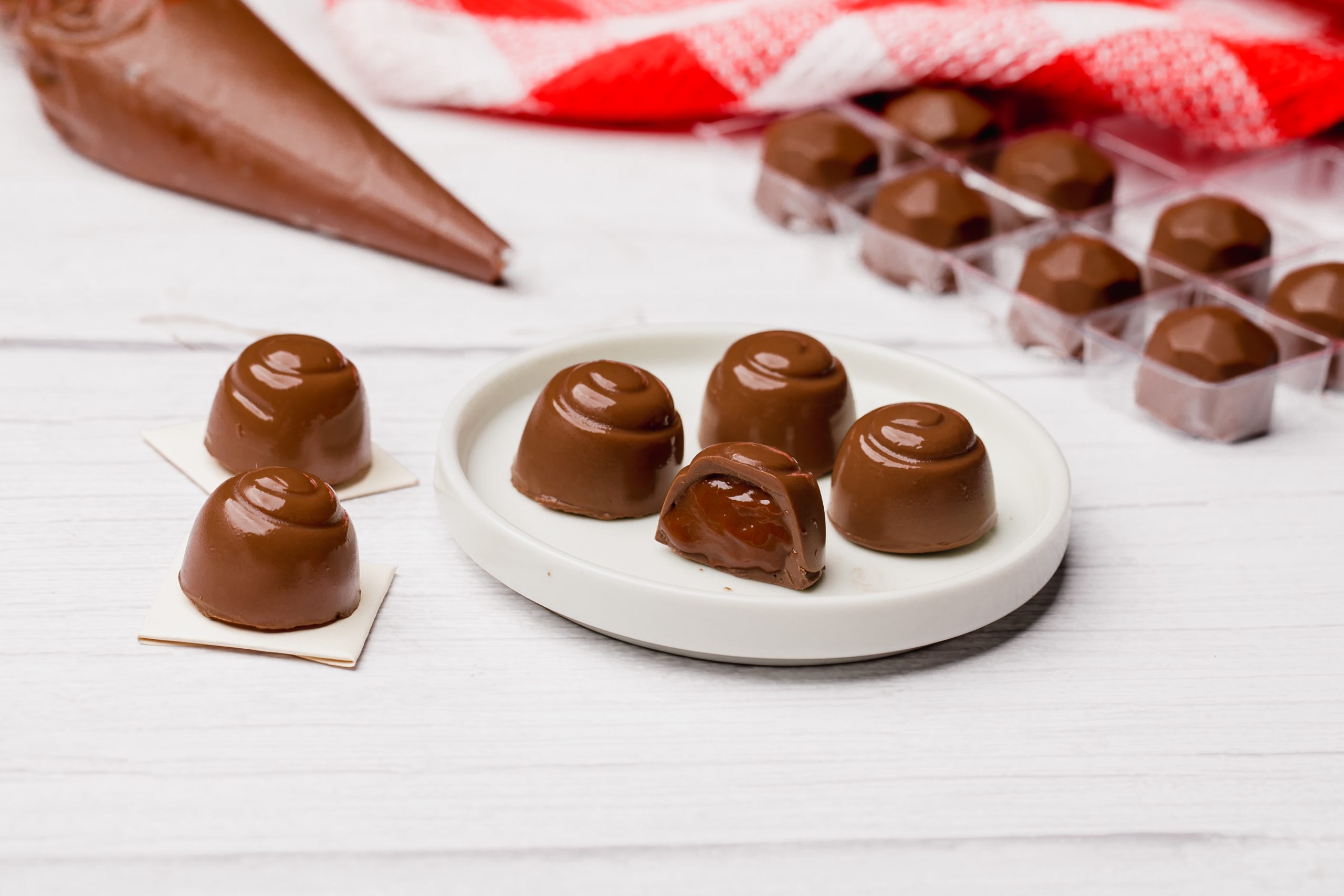 Bombom Recheado de Ganache Plant-Based