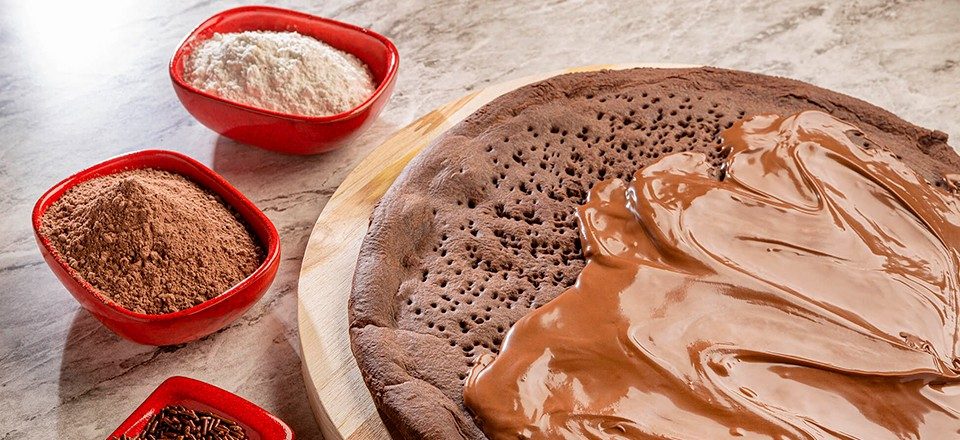 Massa de Chocolate para Pizza