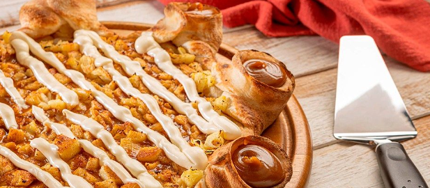 Pizza Vulcão com Doce de Leite