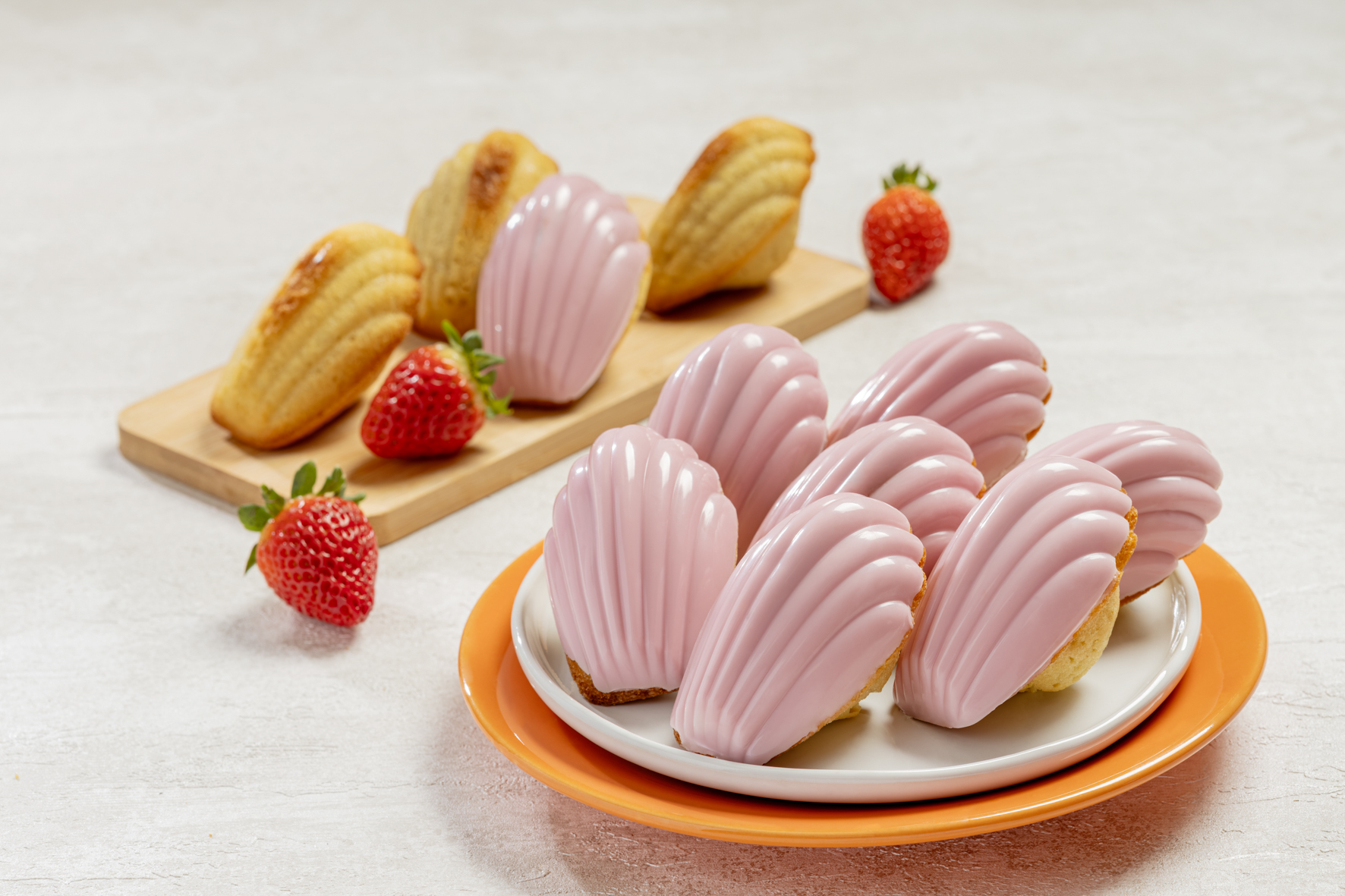 Madeleine de morango